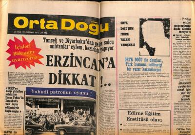 Orta Doğu Gazetesi 21 Eylül 1978 - Radyoaktif Dalgalar Telsiz İrtibatını Kesiyor GZ72384 - 2