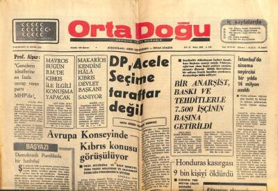 Orta Doğu Gazetesi 23 Eylül 1974 - DP Acele Seçime Taraftar Değil GZ103289 - 1