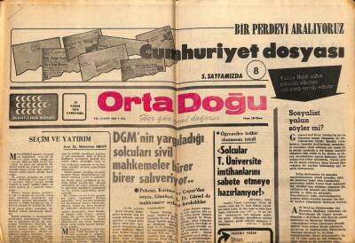 Orta Doğu Gazetesi 24 Kasım 1976 - Filiz Akın Hafta Sonunda.. Güzide Kasacı Modaya Uydu GZ89256 - 1
