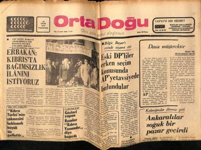 Orta Doğu Gazetesi 24 Ocak 1977 - Halı Ve Kumaş Balıkesirde Kilo İle Satılıyor GZ72375 - 2
