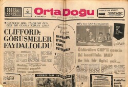 Orta Doğu Gazetesi 24 Şubat 1977 - Clifford Görüşmeler Faydalı Oldu GZ72391 - 2