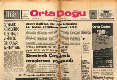 Orta Doğu Gazetesi 26 Ağustos 1976 - Silahlı Kuvvetler Günü Yurtta Ve Kıbrısta Törenlerle Kutlanıyor GZ89286 - 1