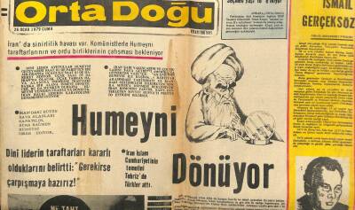 Orta Doğu Gazetesi 26 Ocak 1979 - Humeyni Dönüyor GZ61253 - 1