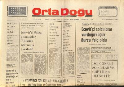 Orta Doğu Gazetesi 27 Nisan 1975 - Ziraat Bankasından Çaykura Kredi GZ89360 - 1