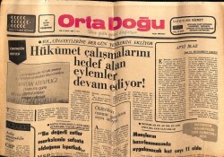 Orta Doğu Gazetesi 27 Ocak 1977 - Yerden Fışkıran Buharla 16 kw Gücünde Santral Çalıştırılıyor... GZ72374 - 1