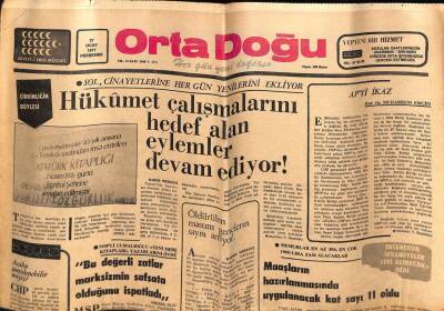 Orta Doğu Gazetesi 27 Ocak 1977 - Yerden Fışkıran Buharla 16 kw Gücünde Santral Çalıştırılıyor... GZ72374 - 1