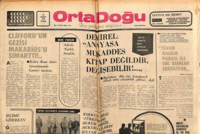 Orta Doğu Gazetesi 27 Şubat 1977 - Ermeni Kurtuluş Ordusu Türkiyeye Savaş Açtı GZ72389 - 1