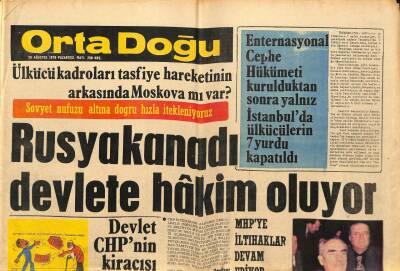 Orta Doğu Gazetesi 28 Ağustos 1978 - MHPye İltihaklar Devam Ediyor GZ89404 - 1