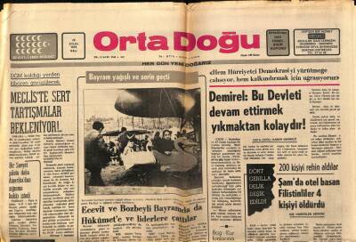 Orta Doğu Gazetesi 28 Eylül 1976 - Boksör Muhammed Ali Perşembe Günü Türkiyede GZ89263 - 1