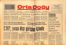Orta Doğu Gazetesi 3 Aralık 1975 - CHP, Yasa Dışı Girişim İçinde - Türkiye'de Sol'un Zavallılığı GZ143881 - 2