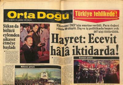Orta Doğu Gazetesi 30 Ağustos 1978 - Hakkari Devlet Hastanesinde 5 Aydır Hasta Kabul Edilmiyor GZ89324 - 1