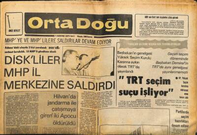 Orta Doğu Gazetesi 7 Ağustos 1979 - Pakistan Çin Arasındaki İpekyolu Hizmete Girdi GZ89343 - 1