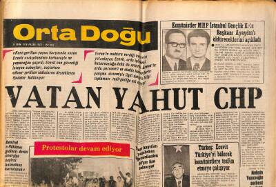 Orta Doğu Gazetesi 8 Ekim 1978 - Yurtlardan Atılan Binlerce Ülkücü Öğrenci Perişan Halde !.. GZ72371 - 2