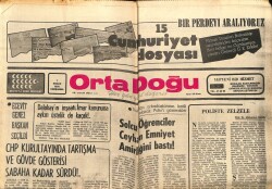 Ortadoğu Gazetesi 1 Aralık 1976 - Solcu Öğrenciler Ceyhan Emniyet Amirliğini Bastı GZ66591 - 2