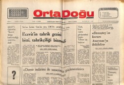 Ortadoğu Gazetesi 1 Haziran 1975 - Bülent Ecevitin Tahrik Gezisi Bitti GZ66519 - 2