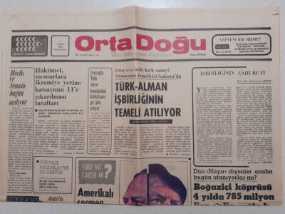 Ortadoğu Gazetesi - 1 Kasım 1976 - Ayla Algan Moral Hocası GZ111535 - 1