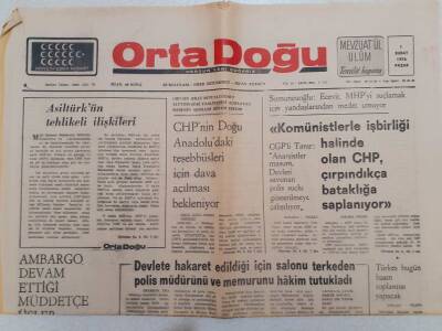 Ortadoğu Gazetesi - 1 Şubat 1976 - CHPli İsvan Anarşiyi Belediyeye de Soktu GZ111473 - 1