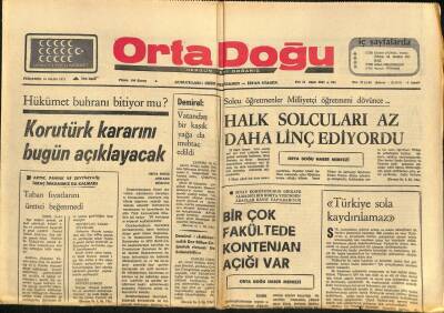 Ortadoğu Gazetesi 10 Ekim 1974 - Amerikan Senatosu Başkan Fordun Vetosuna Rağmen Yardım Kesme Kanununu Kabul Etti GZ93334 - 1