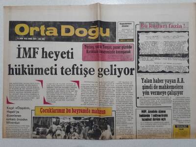 Ortadoğu Gazetesi - 13 Ekim 1978 - IMF Heyeti Hükümeti Teftişe Geliyor GZ111761 - 1