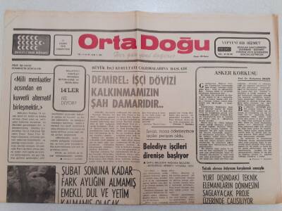 Ortadoğu Gazetesi - 13 Kasım 1976 - Demirel İşçi Dövizi Kalkınmamızın Şah Damarıdır GZ111335 - 1