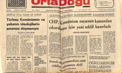 Ortadoğu Gazetesi 13 Şubat 1975 - CHP Komünizm Suçunun Anayasadan Çıkarılması İçin Kanun Teklifi Hazırladı GZ66523 - 2