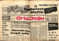 Ortadoğu Gazetesi 14 Aralık 1976 - Üniversite Yine Kavgalı Açıldı GZ66592 - 2