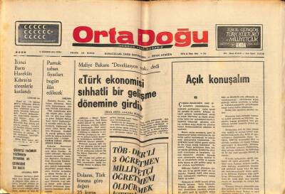 Ortadoğu Gazetesi 15 Ağustos 1975 - Renault Otomobil Fabrikası İmalatını Durduruyor GZ81518 - 1