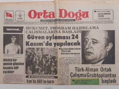 Ortadoğu Gazetesi - 15 Kasım 1979 - İranda ABDne Karşı Nümayişler Sürüyor GZ111568 - 1