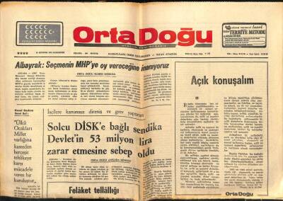 Ortadoğu Gazetesi 16 Ağustos 1975 - Bangladeşte Ordu Darbe Yaptı GZ66557 - 2
