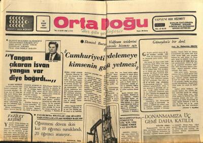 Ortadoğu Gazetesi 16 Ocak 1977 - Asil Çelik Tesislerinin Temeli Dün Atıldı GZ87301 - 1