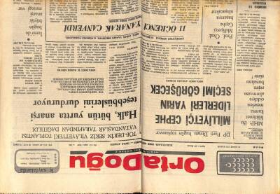 Ortadoğu Gazetesi 16 Şubat 1975 - 11 Öğrenci Yanarak Can Verdi GZ66503 - 1