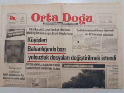 Ortadoğu Gazetesi - 17 Kasım 1979 - İran Ve Libya Arasında Diplomatik İlişki Başlıyor GZ111586 - 1