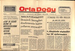 Ortadoğu Gazetesi 17 Nisan 1975 - Kıbrıs İşi Halledilemezse Akdenizde Tehlike Sürer GZ66563 - 1