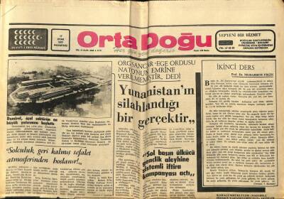 Ortadoğu Gazetesi 17 Ocak 1977 - Demirel , Özel Sektörün En Büyük Yatırımını Başlattı GZ87299 - 1