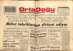 Ortadoğu Gazetesi 17 Şubat 1975 - Solcular Kıbrıs Türk Devletini Tebrik Etmeyi Reddettiler GZ66502 - 2