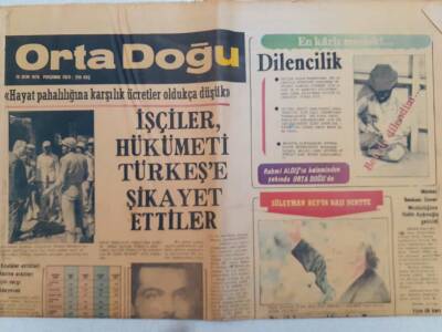 Ortadoğu Gazetesi - 19 Ekim 1978 - İşçiler Hükümeti Türkeşe Şikayet Ettiler GZ111447 - 1