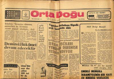 Ortadoğu Gazetesi 19 Ocak 1977 - İzmitte Hava Kirliliğini Önlemek İçin Laboratuvar Kurulacak GZ87300 - 1
