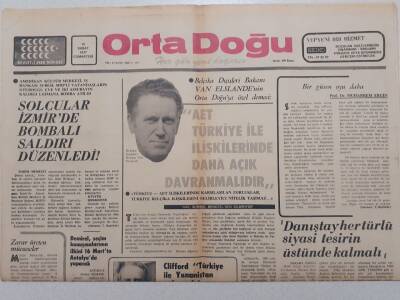 Ortadoğu Gazetesi - 19 Şubat 1977 - Solcular İzmirde Bombalı Saldırı Düzenledi GZ111588 - 1