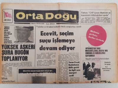 Ortadoğu Gazetesi - 2 Ağustos 1979 - Ecevit Seçim Suçu İşlemeye Devam Ediyor GZ111320 - 1