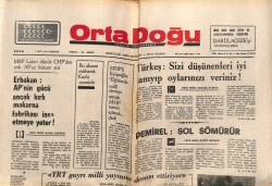Ortadoğu Gazetesi 2 Ekim 1975 - Erbakan APnin Gücü Ancak Kırk Makarna Fabrikası İnşa Etmeye Yeter GZ66477 - 2