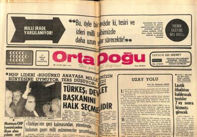 Ortadoğu Gazetesi 20 Aralık 1976 - Türkeş,Devlet Başkanını Halk Seçmelidir GZ66545 - 2