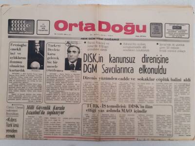 Ortadoğu Gazetesi - 20 Eylül 1976 - Türkeş Devlete Karşı Gelerek Hiç Bir Mesele Çözülemez GZ111331 - 1