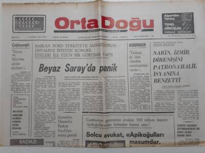 Ortadoğu Gazetesi - 20 Haziran 1975 - Beyaz Sarayda Panik GZ111757 - 1