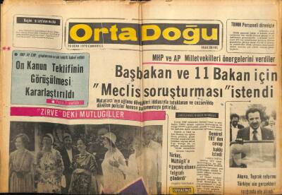 Ortadoğu Gazetesi 20 Ocak 1979 - Demirel TRTden Cevap Hakkı İstedi GZ87318 - 1