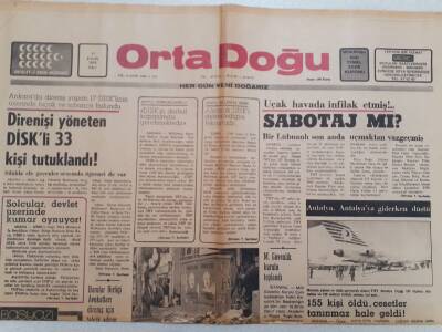 Ortadoğu Gazetesi - 21 Eylül 1976 - Büyük İller Çöpten Geçilmez Oldu GZ111322 - 1