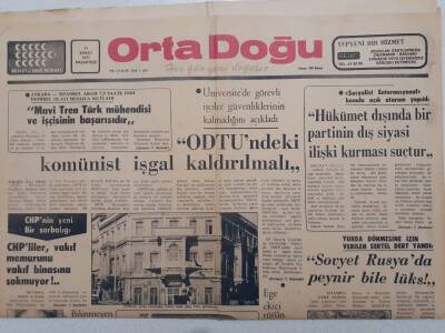 Ortadoğu Gazetesi - 21 Şubat 1977 - ODTÜndeki Komünist İşgal Kaldırıldı GZ111590 - 1