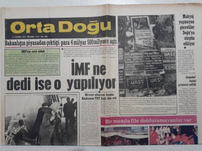 Ortadoğu Gazetesi - 22 Haziran 1978 - IMF Ne Dedi İse O Yapılıyor GZ111764 - 1
