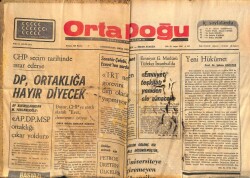 Ortadoğu Gazetesi 24 Eylül 1974 - DP Ortaklığa Hayır Diyecek GZ66543 - 1