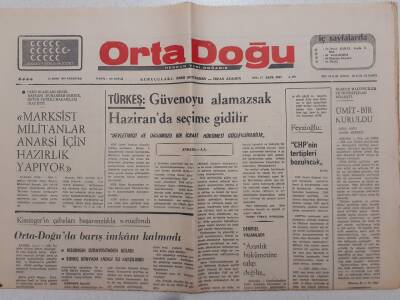Ortadoğu Gazetesi - 24 Mart 1975 - Ortadoğu da Barış İmkanı Kalmadı GZ111537 - 1