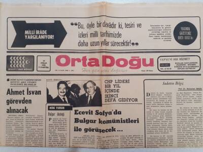 Ortadoğu Gazetesi - 25 Aralık 1976 - Ahmet İsvan Görevden Alınacak GZ111397 - 1
